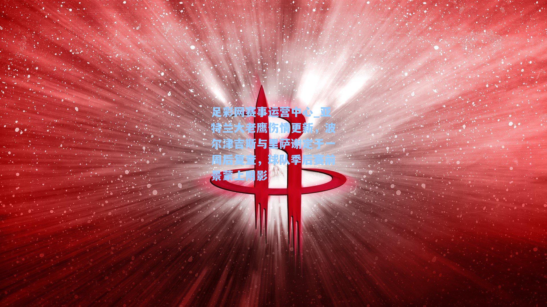 亚特兰大老鹰伤情更新，波尔津吉斯与里萨谢定于一周后复查，球队季后赛前景蒙上阴影